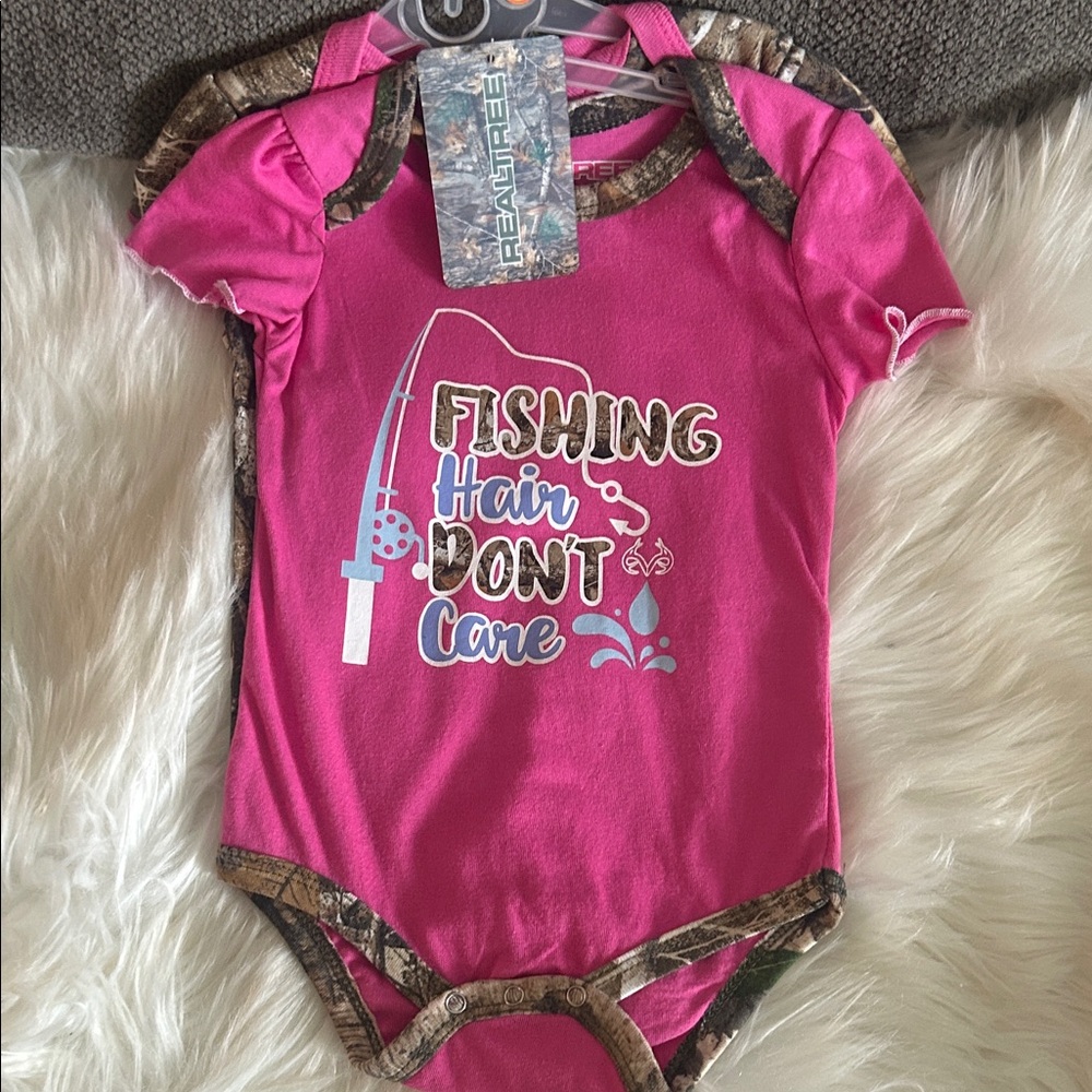 Realtree Pink and Tan Camo Kids Bodysuit
